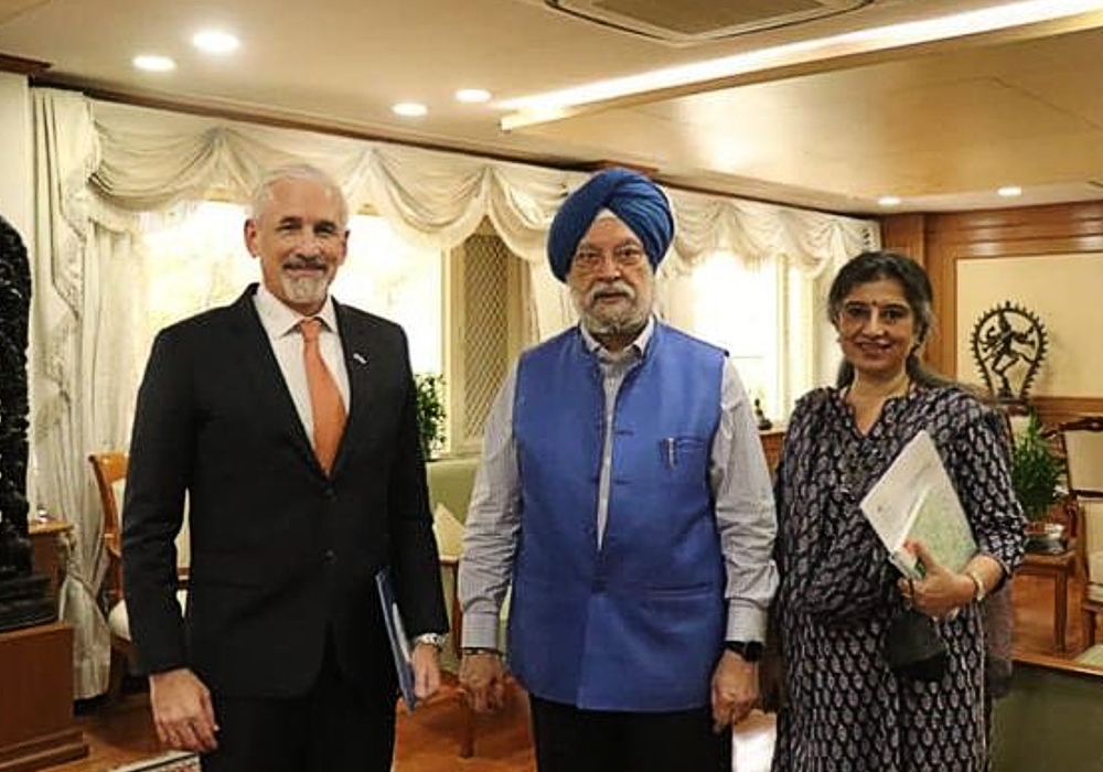 Meeting with  UN Resident Coordinator in India Mr Shombi Sharp & Chief of Staff at United Nations India Ms Radhika Kaul Batra