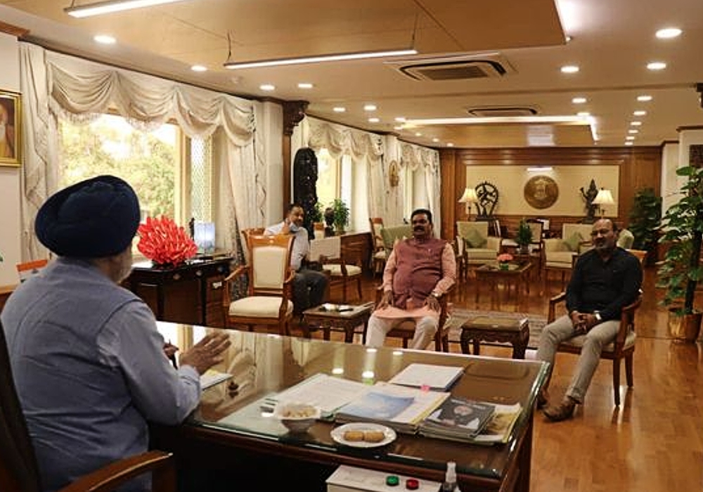 Meeting with Shri Kapil Moreshwar Patil Ji, MoS for Panchayati Raj-  Ministry of Panchayati Raj, Government of India