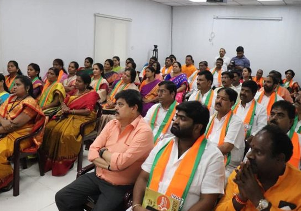 Vibrant interaction with a delegation of about 45 BJP Corporators of GHMC