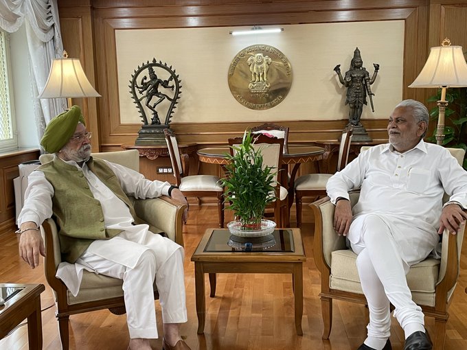 Meeting with colleague- Sh Parshottam Rupala Ji,Cabinet Minister of Fisheries, Animal Husbandry & Dairying -GoI