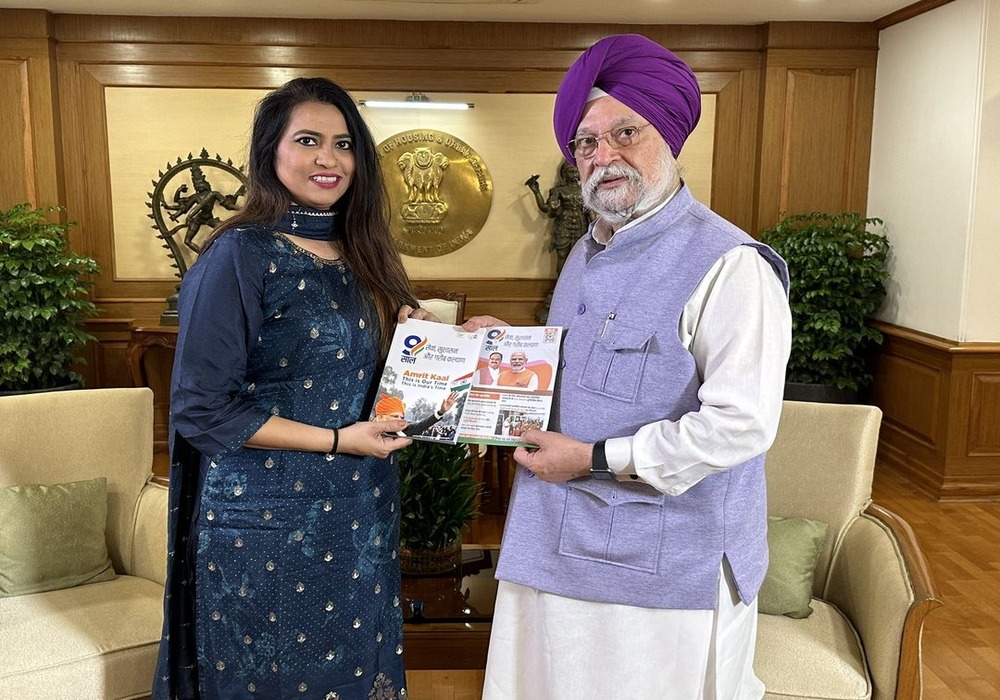 Met eminent citizen and #DDNews journalist Reema Parashar ji as part of my #SamparkSeSamarthan efforts to communicate the intensity and completeness of policies of inclusive growth during #9YearsOfSeva