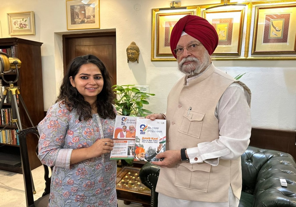 Continuing the spirit of #SamparkSeSamarthan, I interacted with #ABP News journalist Nidhi Shree ji and discussed the transformational change taking place across the nation during #9YearsOfSeva under the visionary leadership of PM #NarendraModi ji.