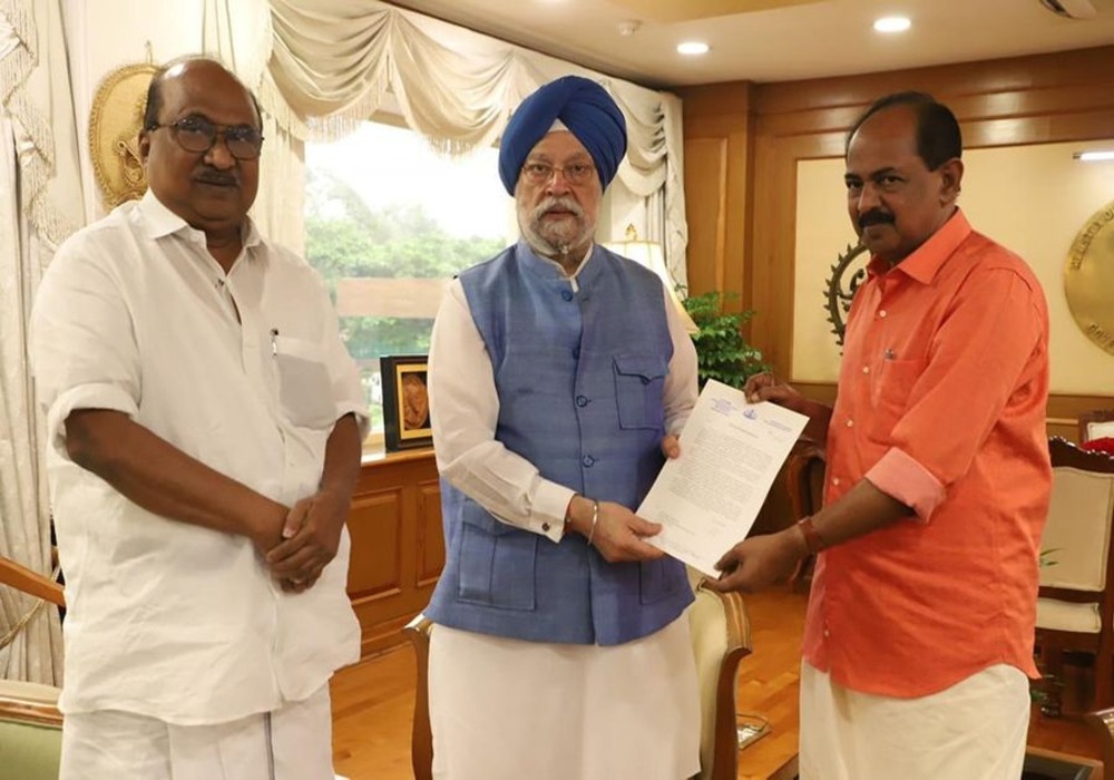 Received Food and Civil Supplies Minister of Kerala Shri GR Anil ji and former Union Minister Shri KV Thomas ji at my office today to discuss matters related to energy sector.