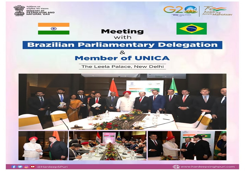 Had a productive meeting with an esteemed Brazilian parliamentary delegation led by Senator Marcelo Costa e Castro. Explored diverse dimensions of collaborative and multilateral cooperation in the energy sector, with a specific focus on biofuels and inves