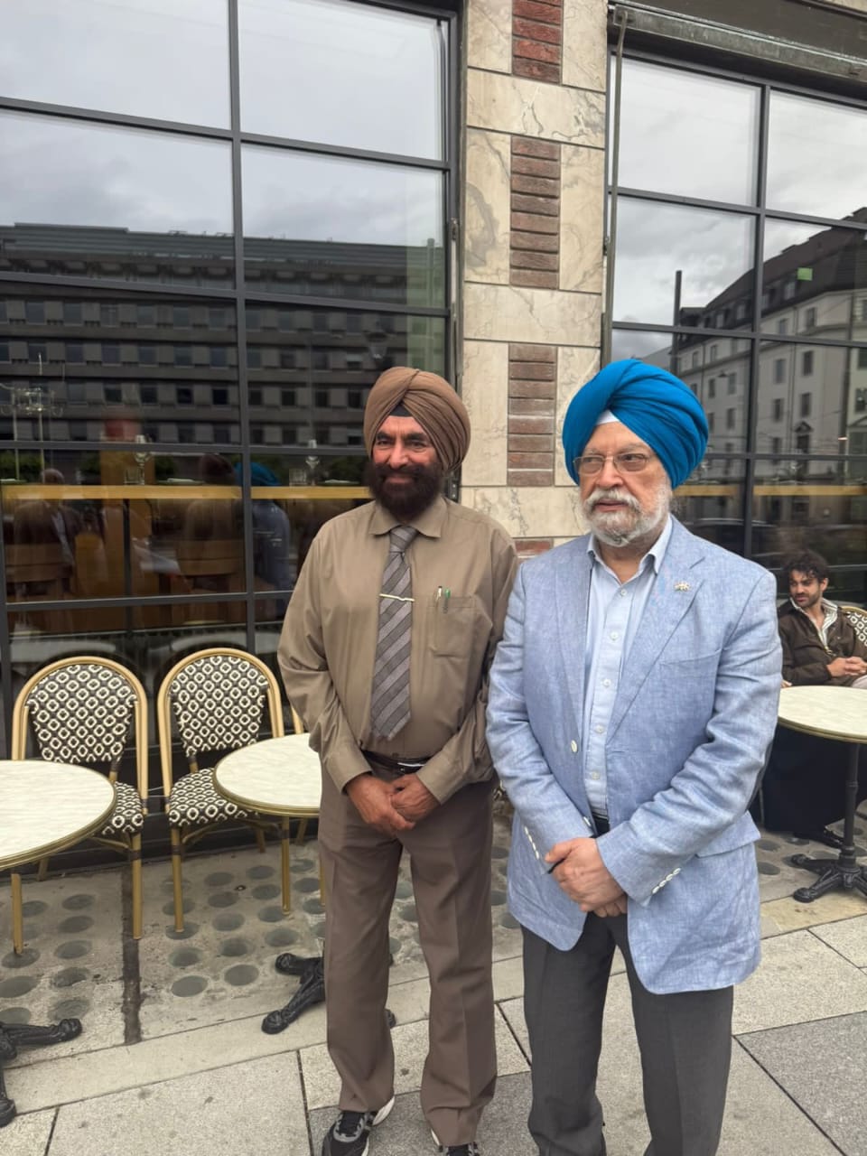 Was a delight to meet Sdr Ajmer Singh Ji who moved to Norway in 1982