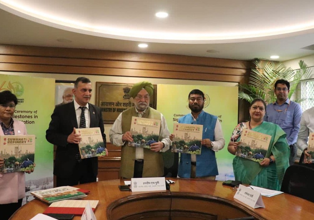 At the release of two coffee table books & postal stamps to commemorate significant milestones in India’s oil & gas sector