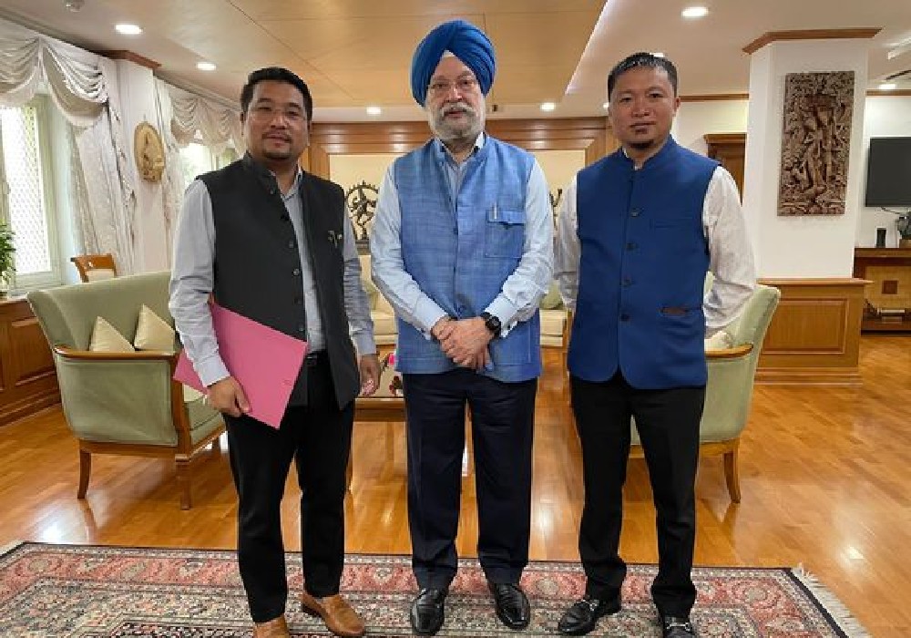 Meeting with Shri Tongpang Ozukum, Minister for Housing & Mechanical, Govt of Nagaland