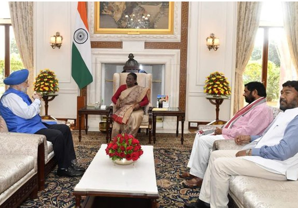 Meeting with Smt Droupadi Murmu Ji, President of India