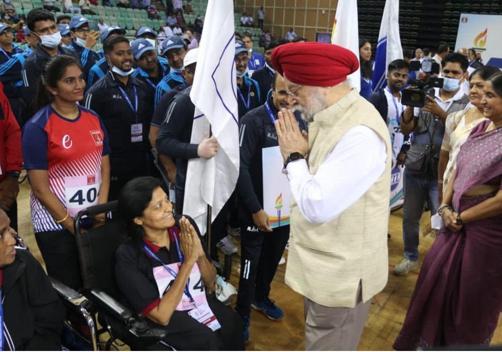 At the opening of 4th ONGC Para Games 2022 in New Delhi