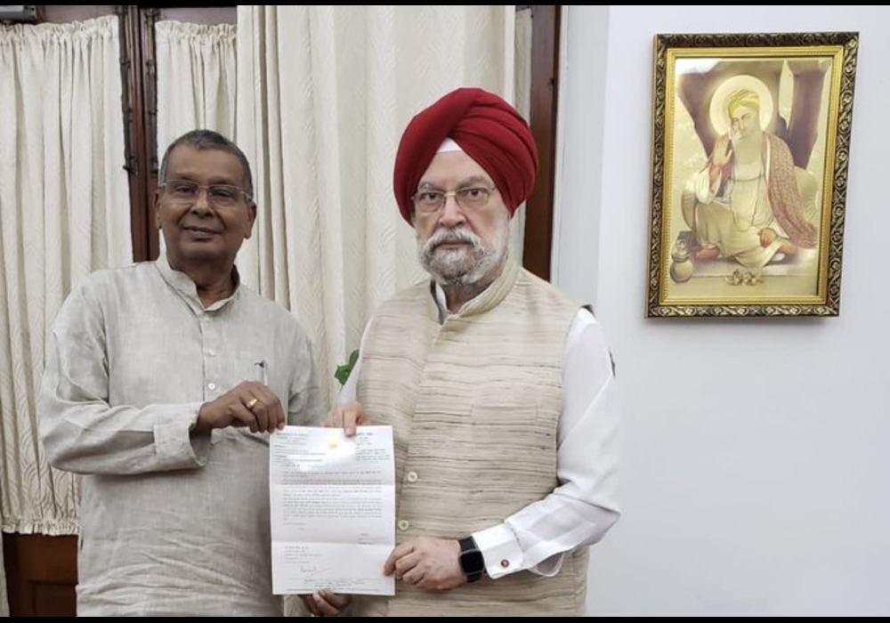 Happy to meet the Member of Parliament from Jhanjharpur in Bihar Sh RPMandal Ji in my office today.