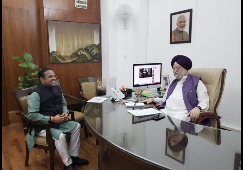 Met Member of Parliament from Maval Sh Shrirang Barne Ji in my office today.