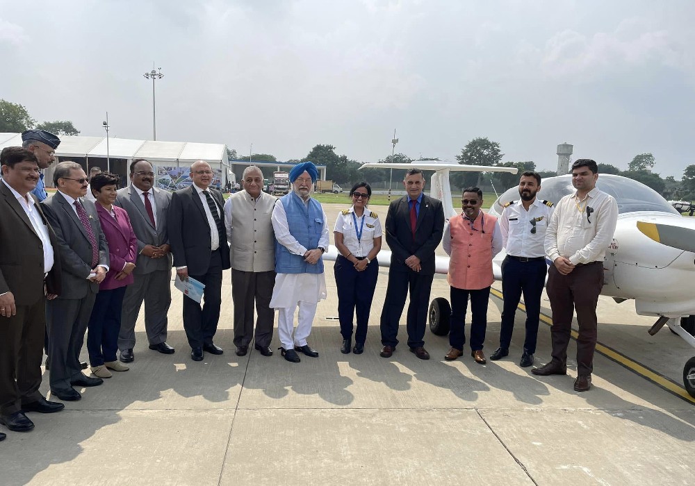 Joined my friend & colleague General V.K. Singh Ji at Hindon Indian Air Force Base to launch indigenously developed AVGAS 100 LL, special aviation fuel for piston engine aircrafts & UAVs