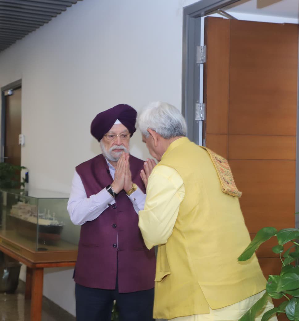 With LG of J&K Manoj Sinha Ji