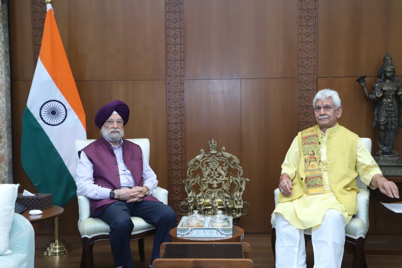 With LG of J&K Manoj Sinha Ji
