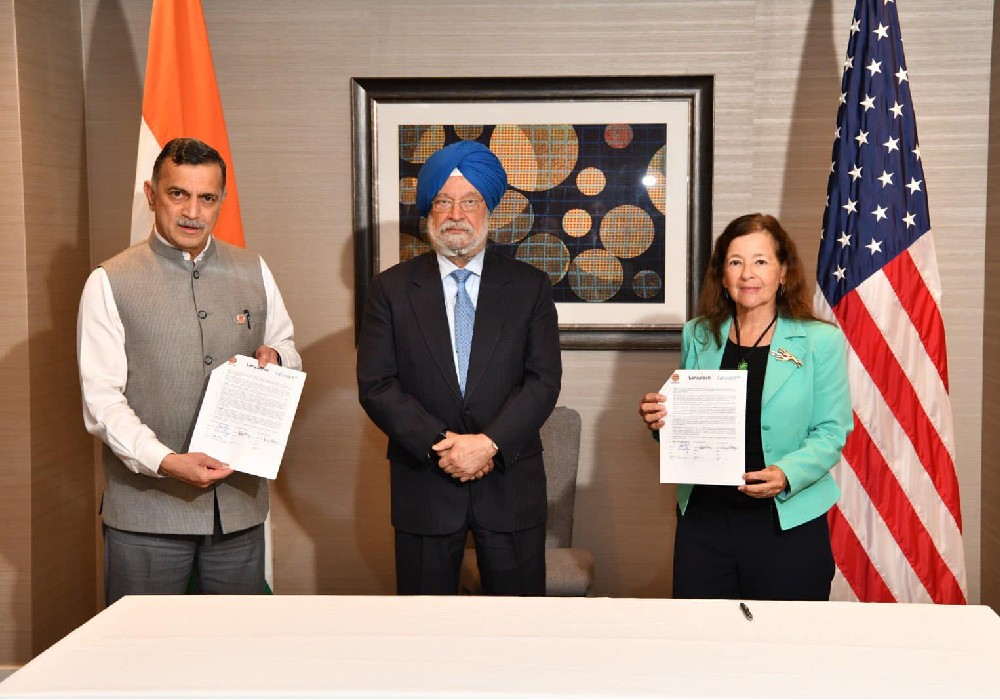 Witnessed the signing of 4 MoUs between India’s oil & gas entities & Global OFS providers & sector leaders as part of the US-India strategic clean energy partnership