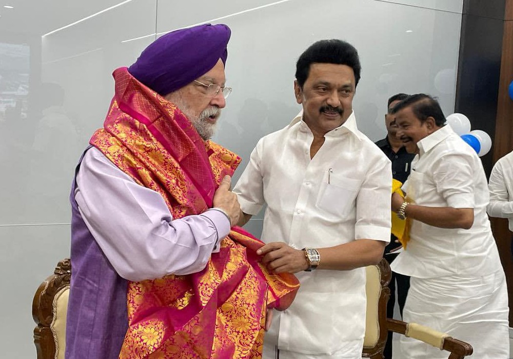 Inaugurated the Metro Bhawan of Chennai Metro Rail Limited Building in Nandanam, Chennai with Tamil Nadu CM Thiru M. K. Stalin