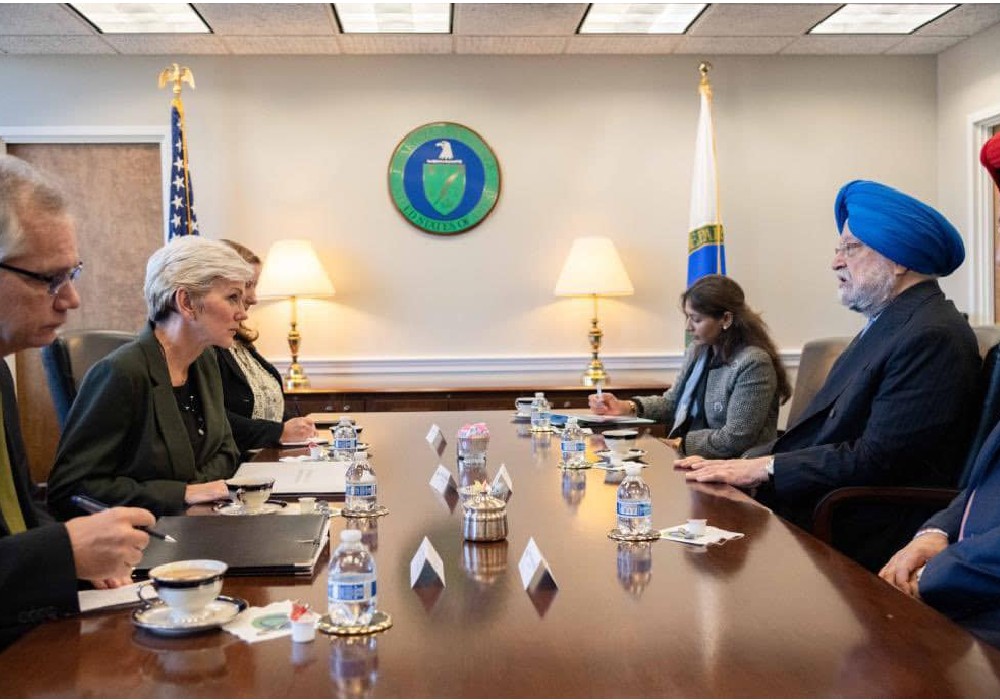 Participated in ministerial dialogue of US India Strategic Clean Energy Partnership USISCEP with US Secretary of U.S. Department of Energy, Secretary Jennifer Granholm in Washington