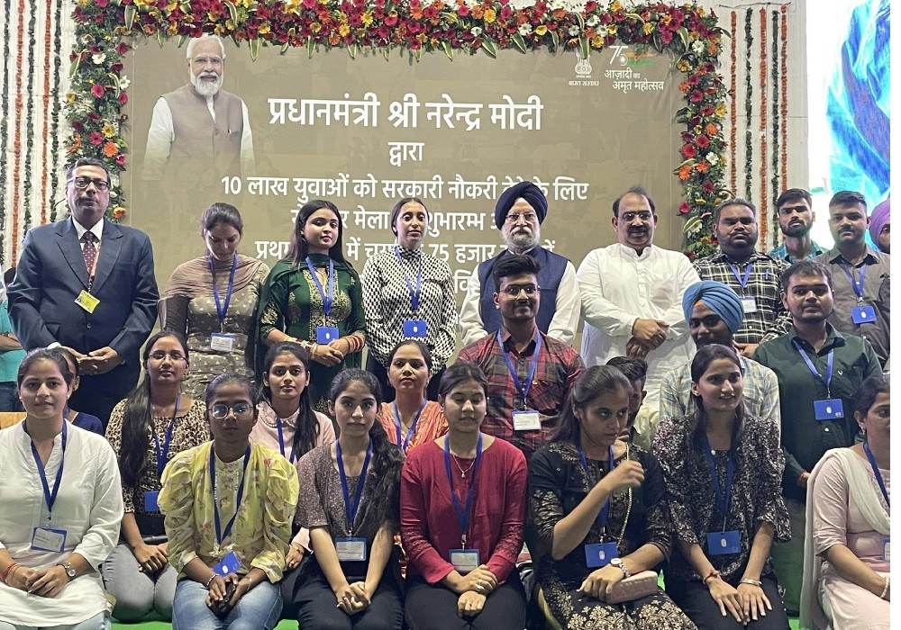 PM Sh Narendra Modi Ji launches Rozgar Mela in which govt jobs will be provided to 10 lakh young people