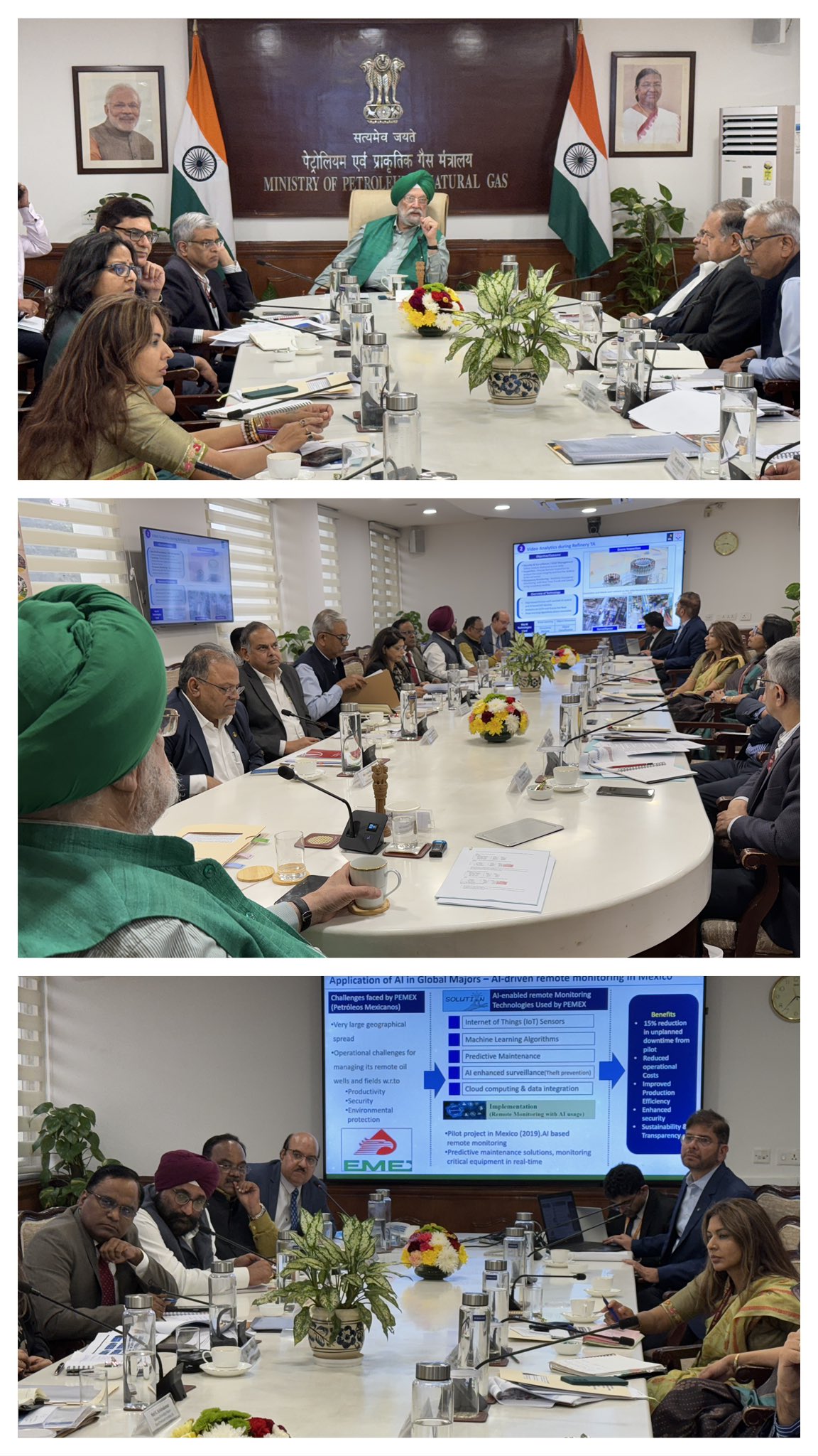 Exchanged ideas and views on the future of India’s energy sector