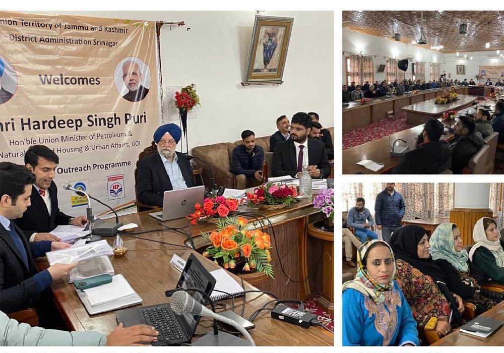 Reviewed implementation of schemes with senior district officers in Srinagar