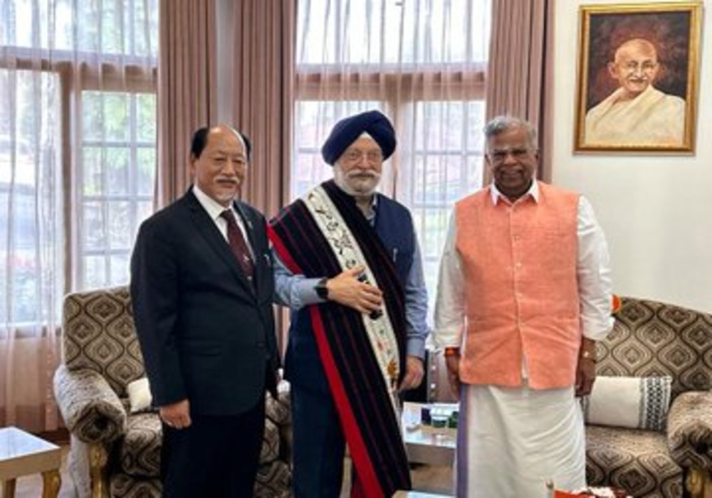 Warmly received by Nagaland Governor Sh La Ganeshan Ji when I called on him at Raj Bhavan Kohima