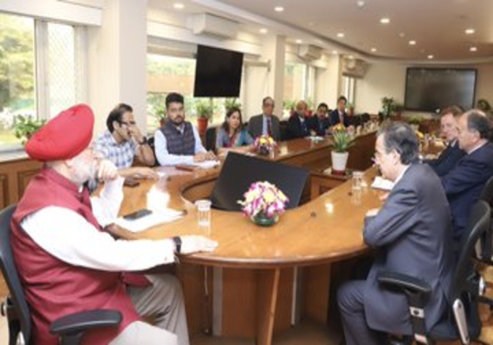 Very happy to receive a French Business delegation Medef led by Mr Paul Hermelin, Chairman France-India Business Council & Capgemini my office today. Discussed various areas of mutual cooperation with representatives of the French business entities who we