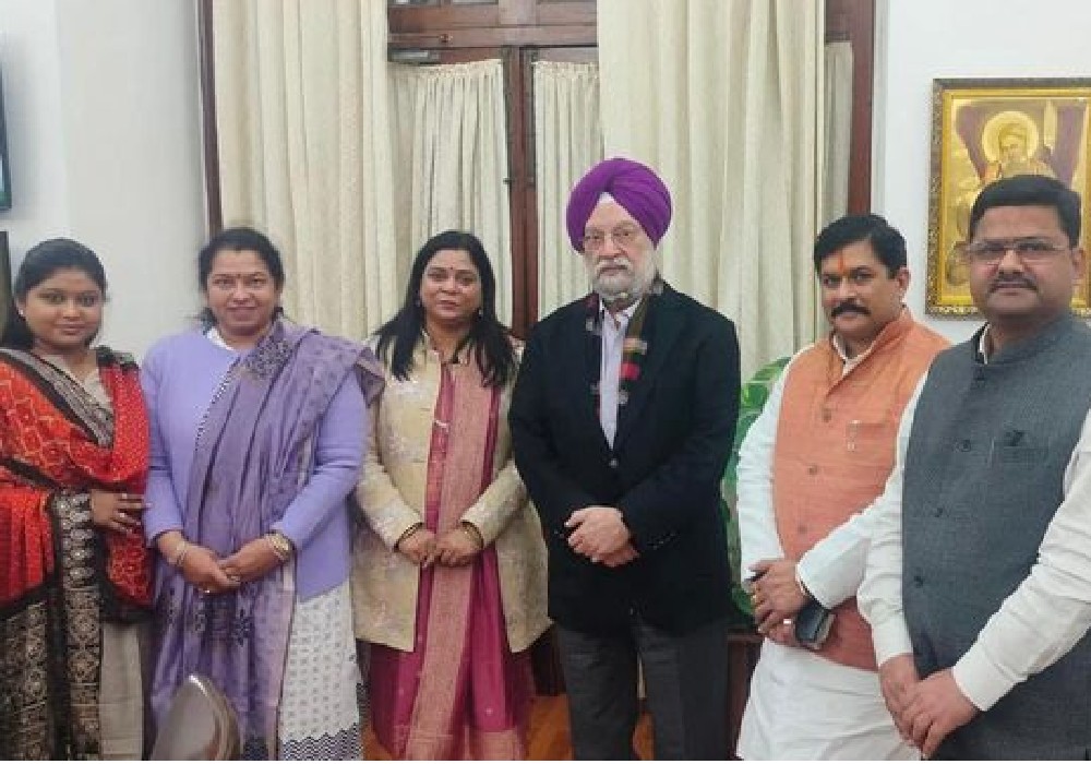 Meeting with Dr Krishnapal Singh Yadav Ji & others, Member of Parliament from Guna