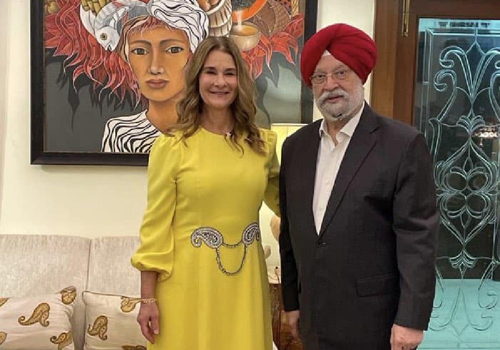 Hosted philanthropist Melinda French Gates co-chair of Gates Foundation