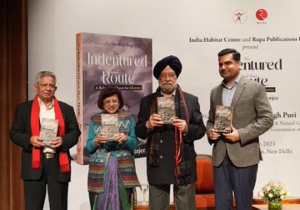Delighted to launch the book ‘The Indentured and Their Route’ by my friend for several decades & an accomplished former colleague Amb Bhaswati    The book, for which I also have the privilege of writing the foreword, provides an illuminating narrative of 