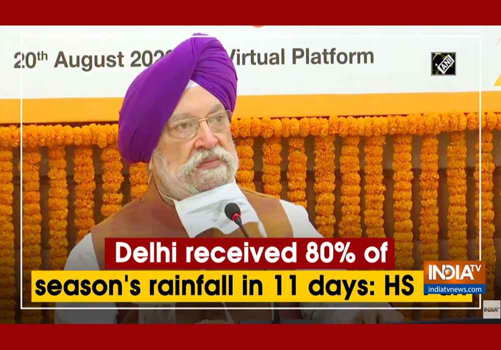 Delhi received 80% of season's rainfall in 11 days: Hardeep Singh Puri