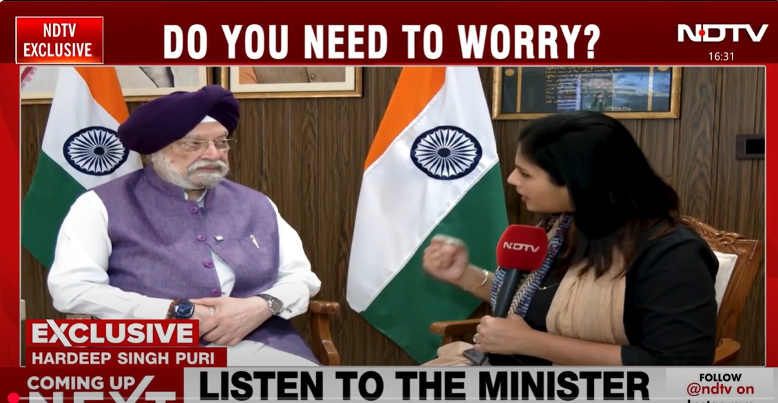 Speaks with NDTV on the impact of oil amid Iran-Israel escalations